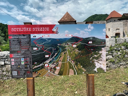 Sotješke stezice MTB trails, info board